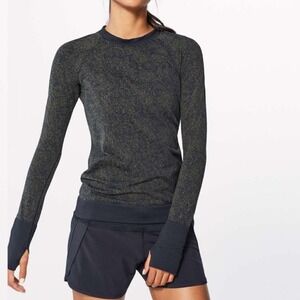 Lululemon Rest Less Pullover Black/Grey Size‎ 4 New With Tags